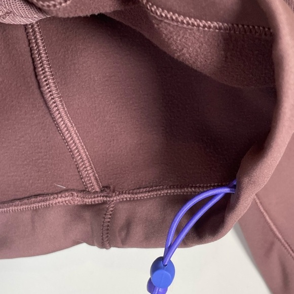 Brown Quarter-Zip Pullover with Purple Accents - Picture 7 of 11